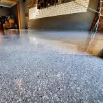 Concrete floor resurfacing - Decorative Flake - Concrete transformed by Home Concrete Transformers Pty Ltd